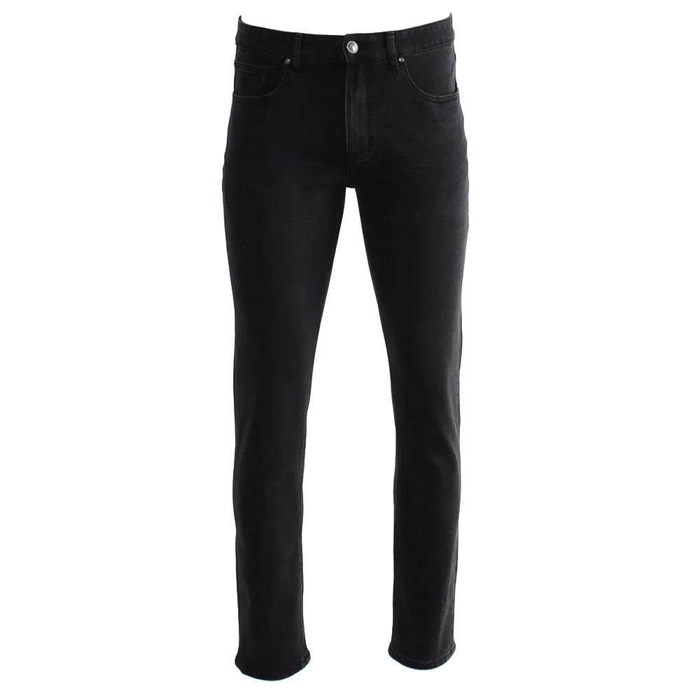 Eddie Tapered Leg Black Jeans