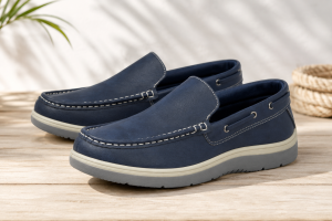 Exmouth Navy Casual Shoe