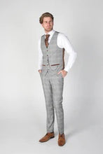 Load image into Gallery viewer, Francis Grey 3 Piece Suit
