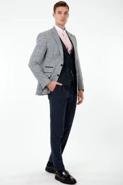 Glen Jacket, Calvin waistcoat & trousers -  3 Piece suit for hire
