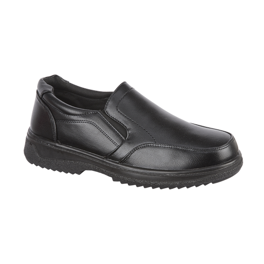 Graham Black Broad Fitting Shoe