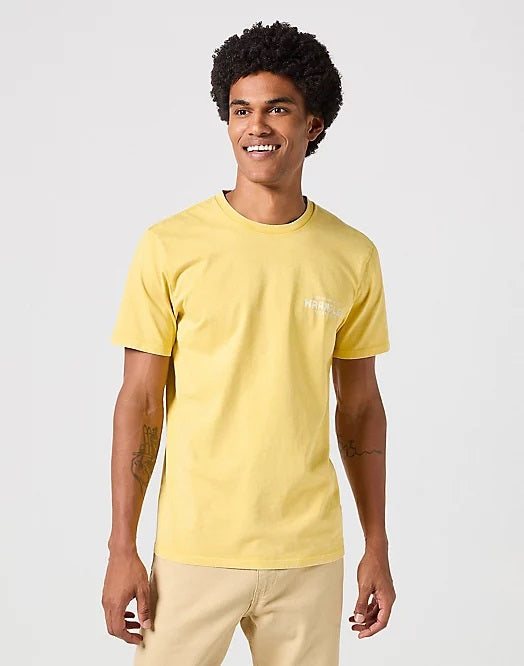 Wrangler Graphic Varsity Yellow Tee
