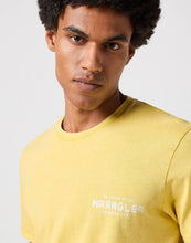 Load image into Gallery viewer, Wrangler Graphic Varsity Yellow Tee
