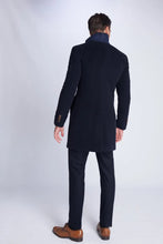 Load image into Gallery viewer, Greyson Single Breasted Navy Wool Coat
