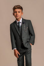 Load image into Gallery viewer, Boy&#39;s Caridi Olive Green 3 Piece Suit

