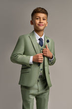 Load image into Gallery viewer, Boy&#39;s Caridi Sage Green 3 Piece Suit
