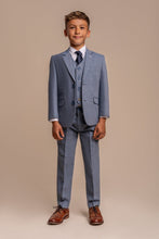 Load image into Gallery viewer, Wells Blue Boys 3 Piece Suit
