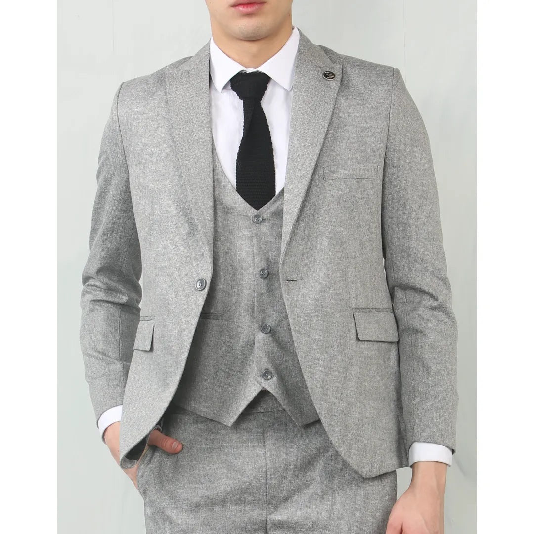 Martin Grey Tweed 3 Piece Suit