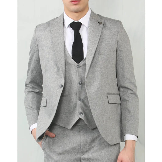 Martin Grey Tweed 3 Piece Suit