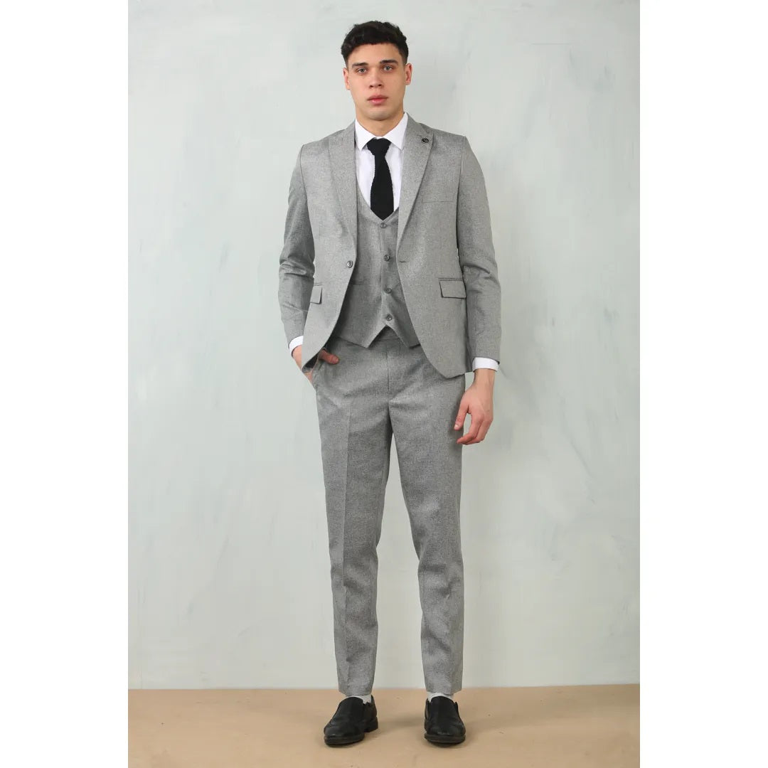 Martin Grey Tweed 3 Piece Suit