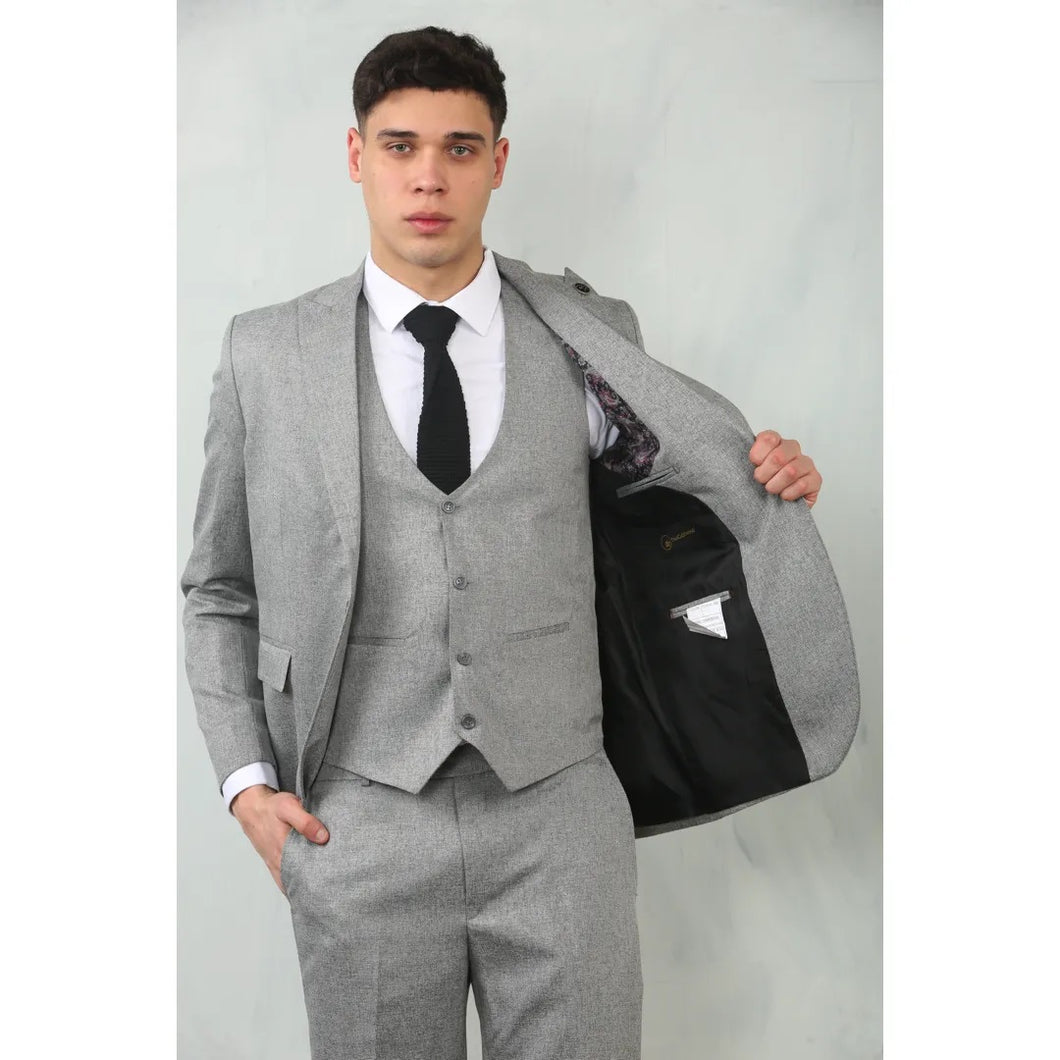 Martin Grey Tweed 3 Piece Suit