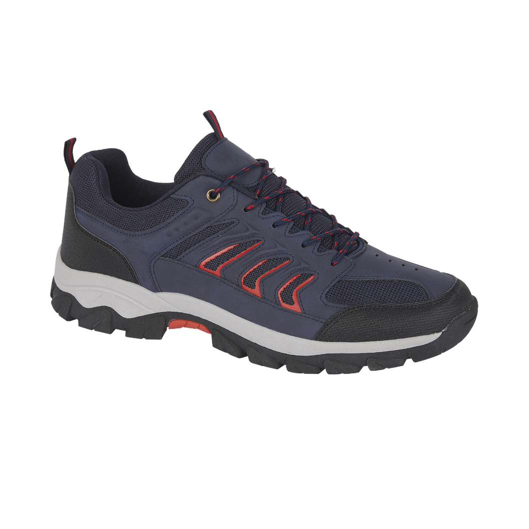 Ingleton Hiking Trainer Navy/Red