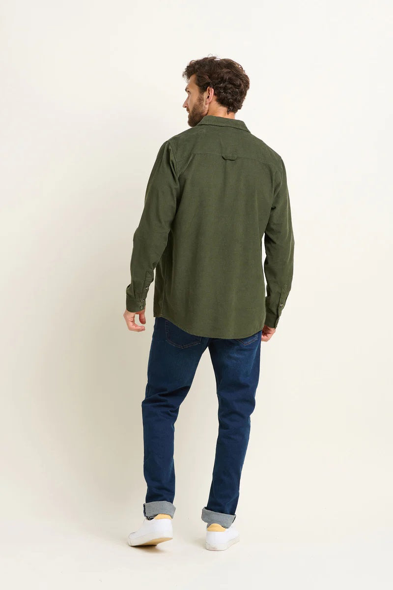 Brakeburn Khaki Corduroy Shirt