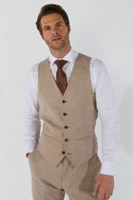 Load image into Gallery viewer, Mayfair Blue Jacket &amp; Trouser with Kurt Beige waistcoat + Mayfair Blue Wedding Quotation
