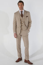 Load image into Gallery viewer, Kurt Beige 3 Piece Suit
