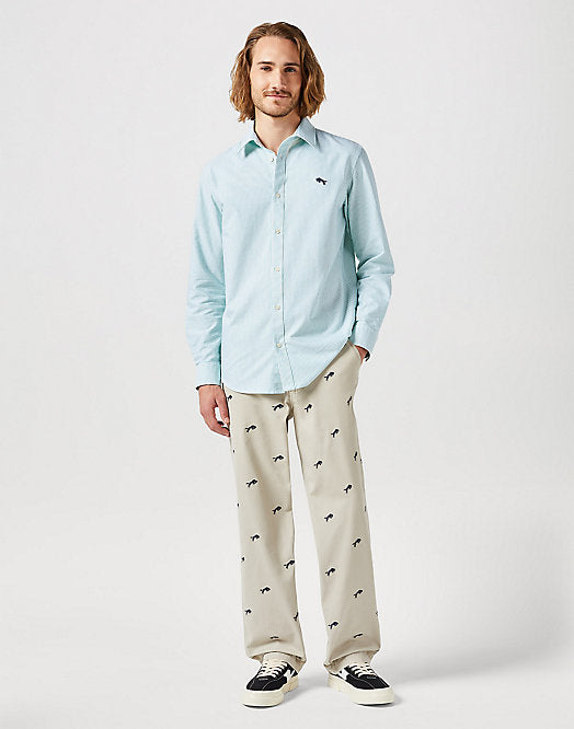 Wrangler Green Stripe Shirt