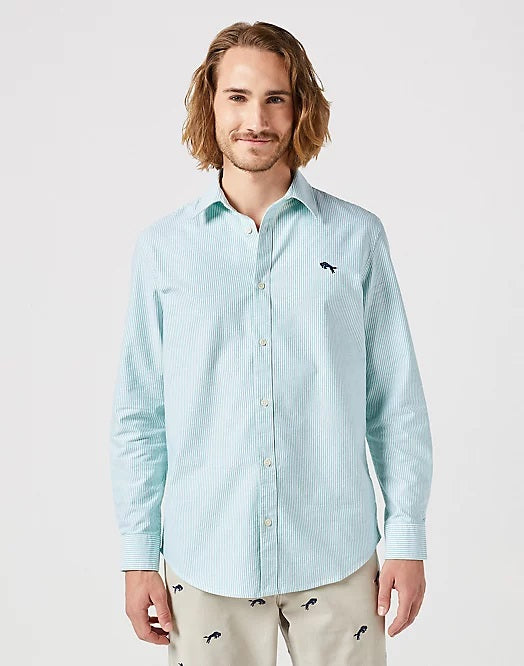 Wrangler Green Stripe Shirt