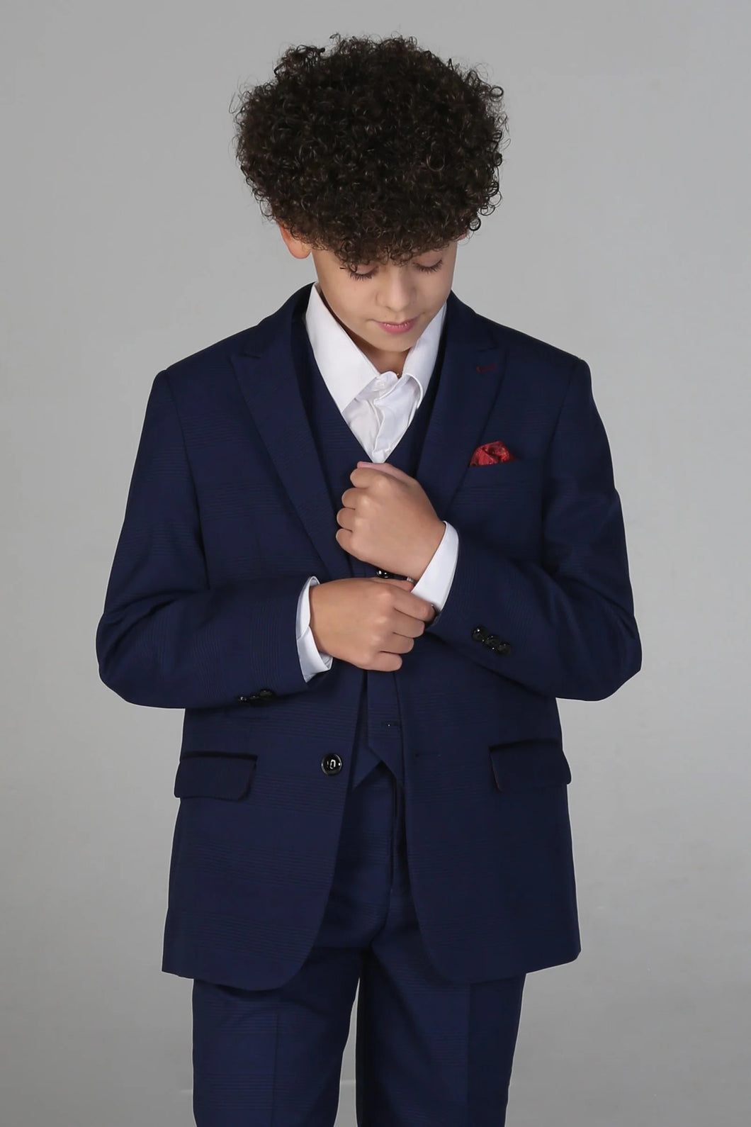 Mark Blue Boys 3 Piece Suit