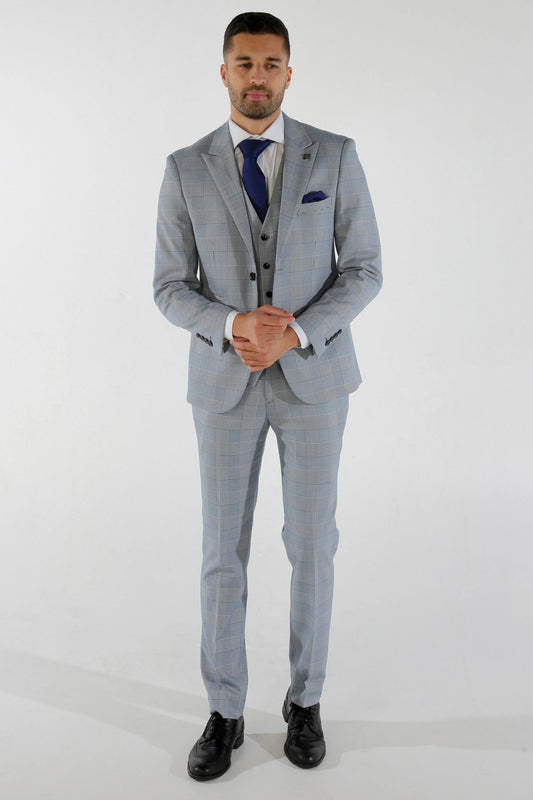 Mark Sky 3 Piece Suit