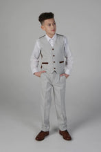 Load image into Gallery viewer, Boy&#39;s Mark Stone 3 Piece Suit
