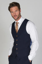 Load image into Gallery viewer, Belmont Silver Jacket with Navy Waistcoat + Trousers
