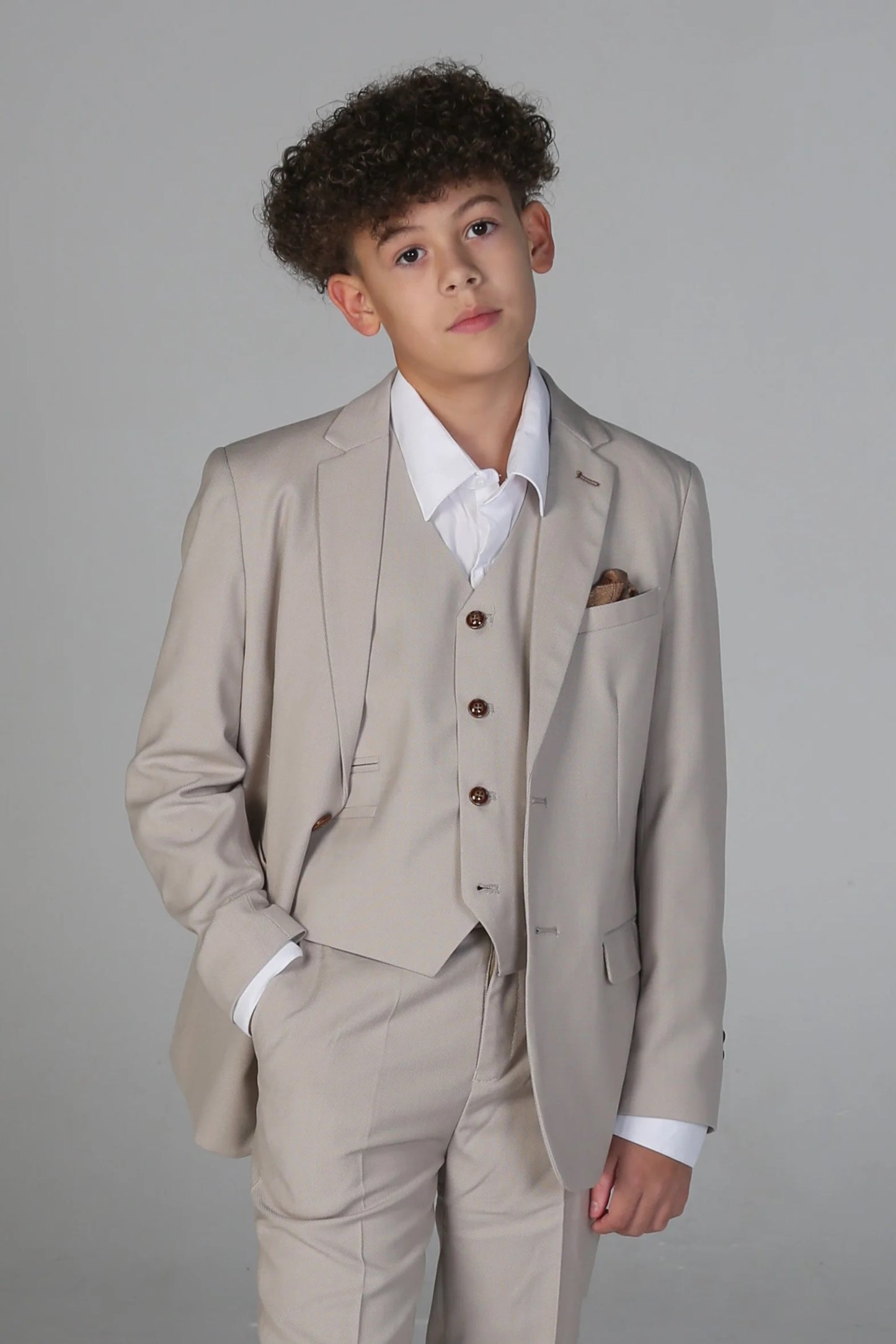 Boy's Mayfair Stone 3 Piece Suit