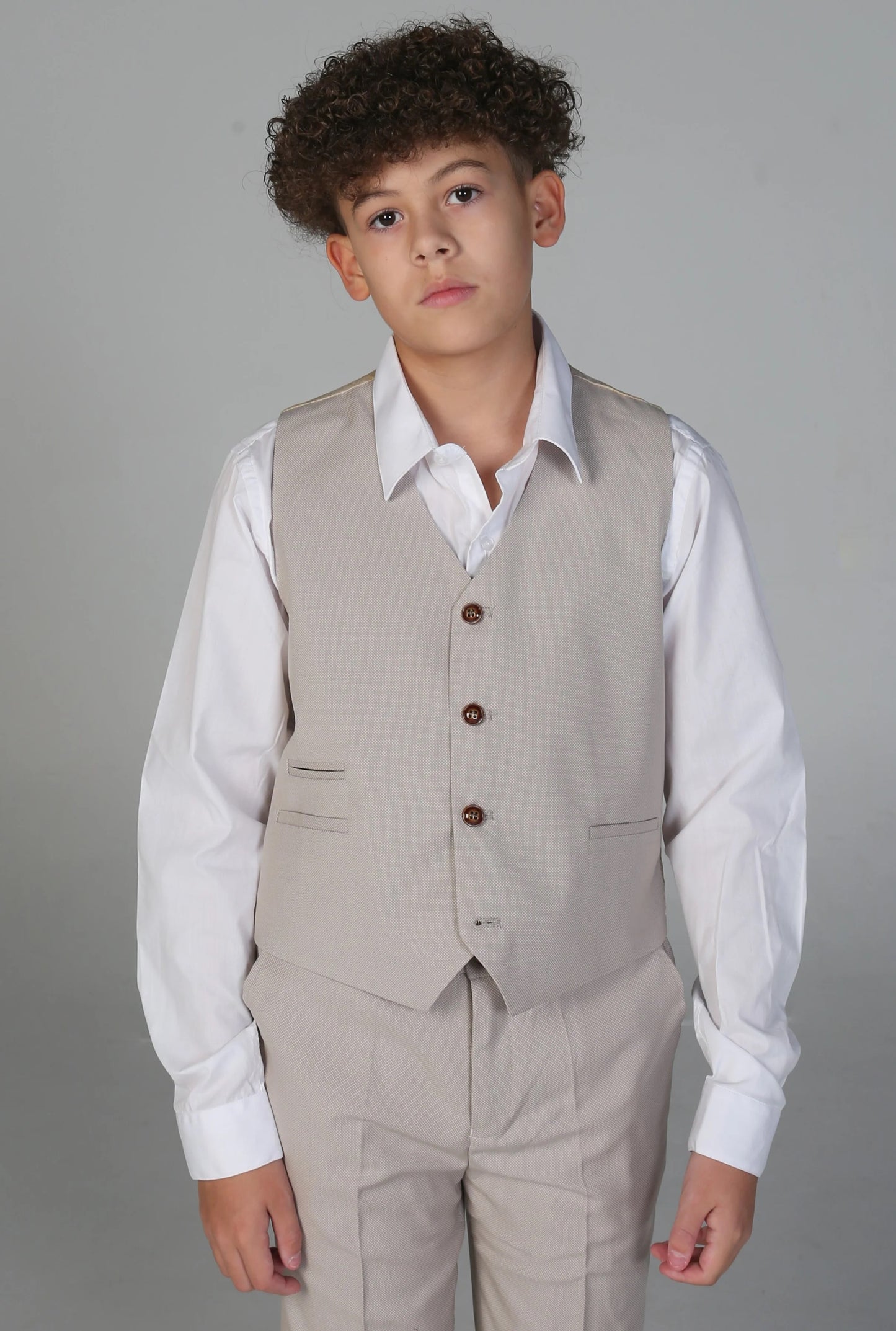 Boy's Mayfair Stone with black trousers