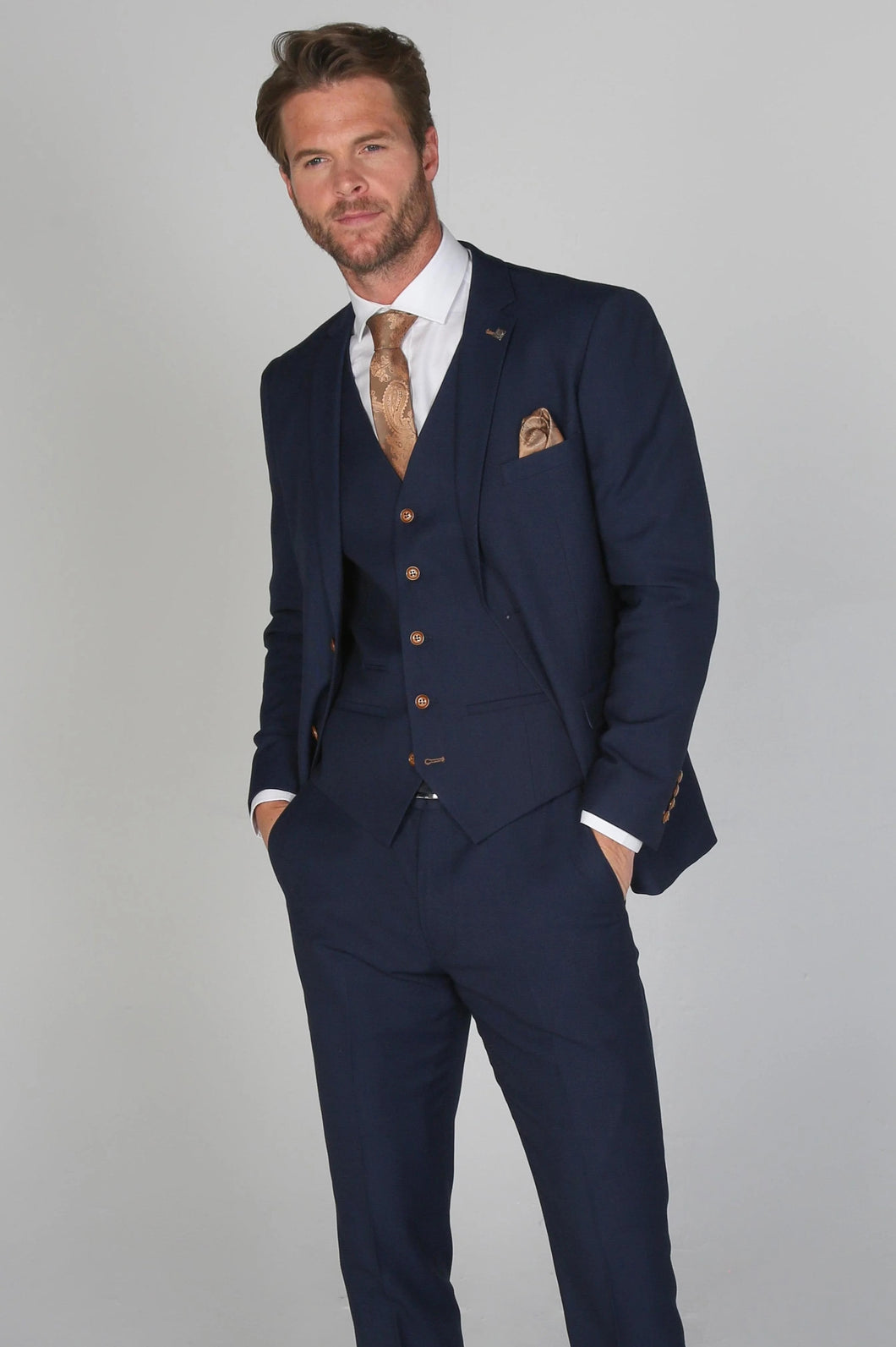 Mayfair Navy 3 Piece Suit