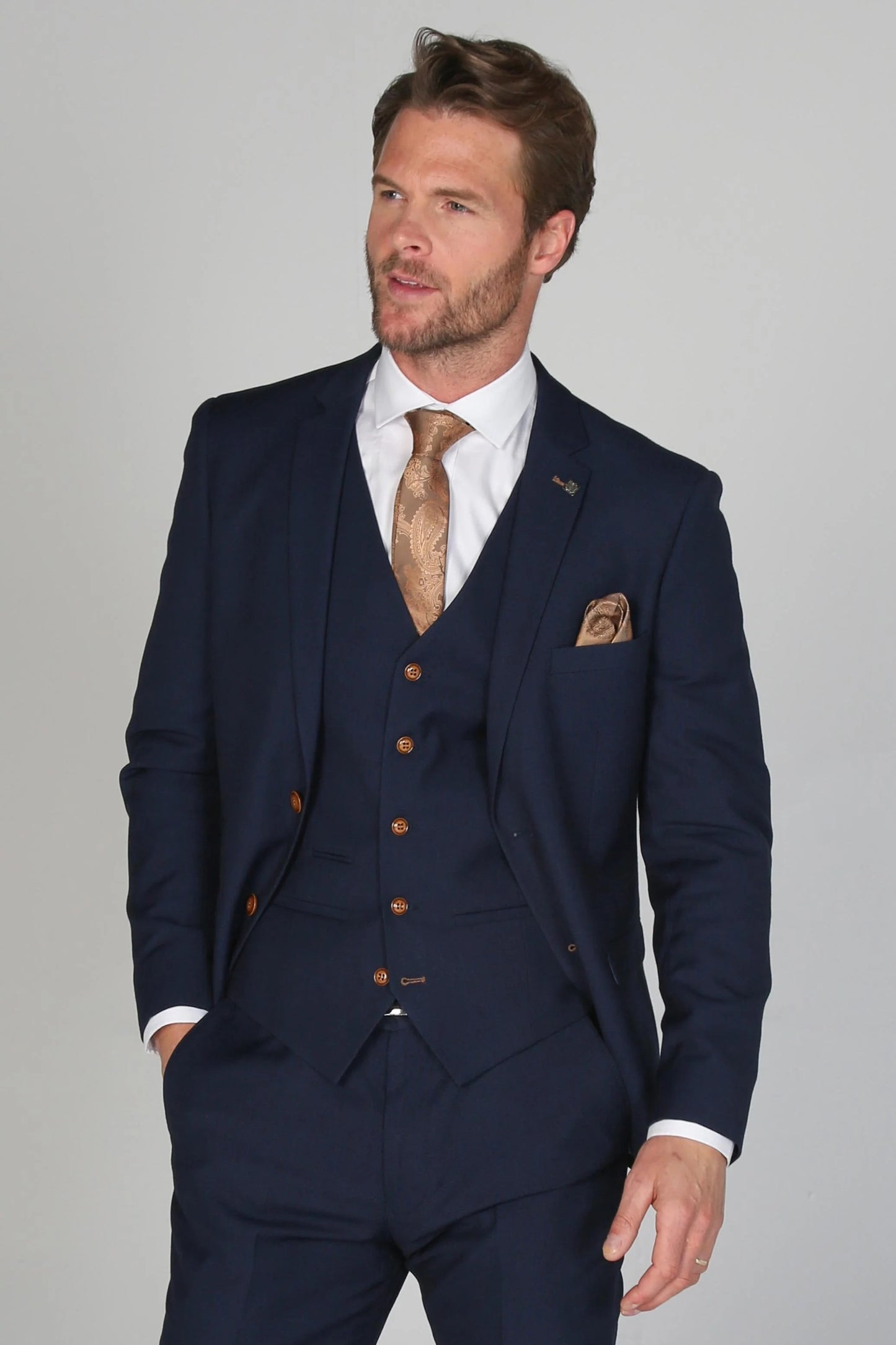 Mayfair Navy 3 Piece Suit