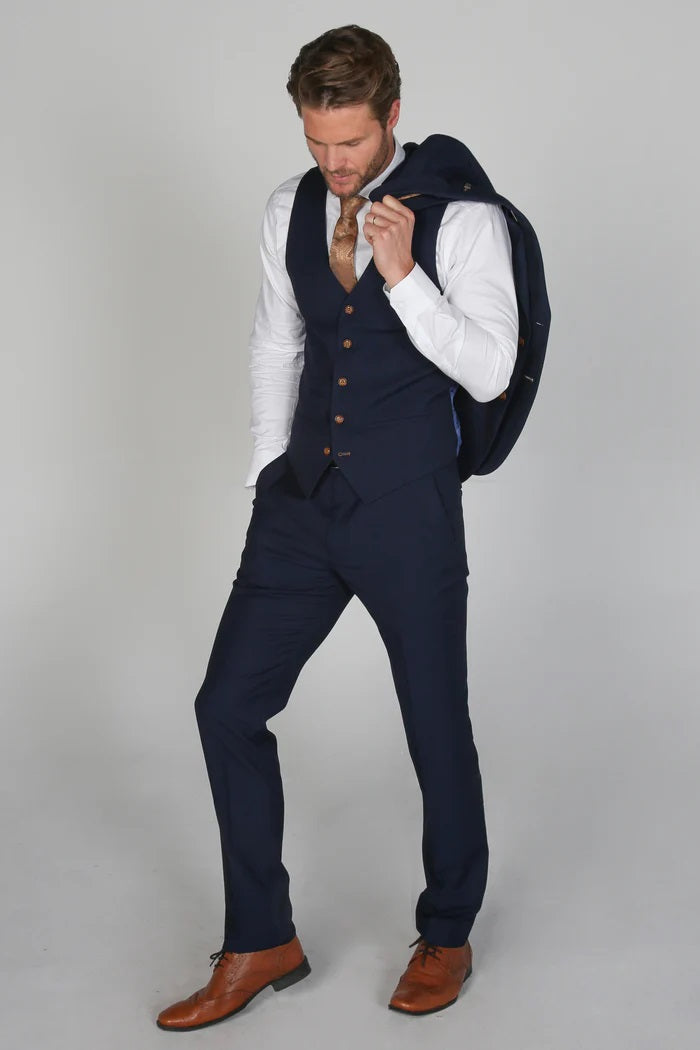Mayfair Navy 3 Piece Suit