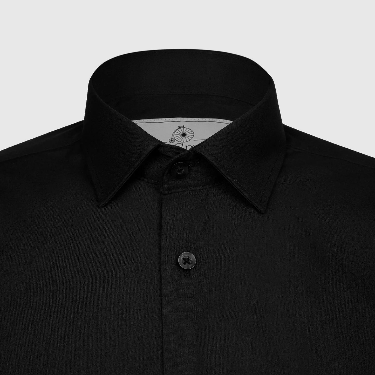 Long Sleeve Modern Fit Black Shirt