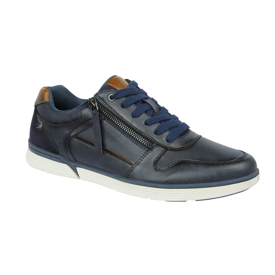 Mustang Navy Casual Trainer