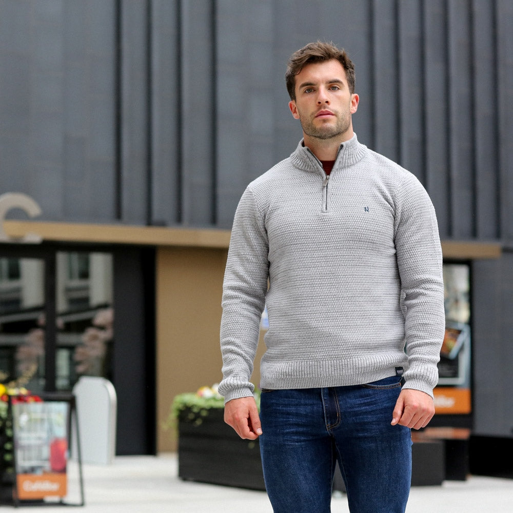 Nicky Half Zip Grey
