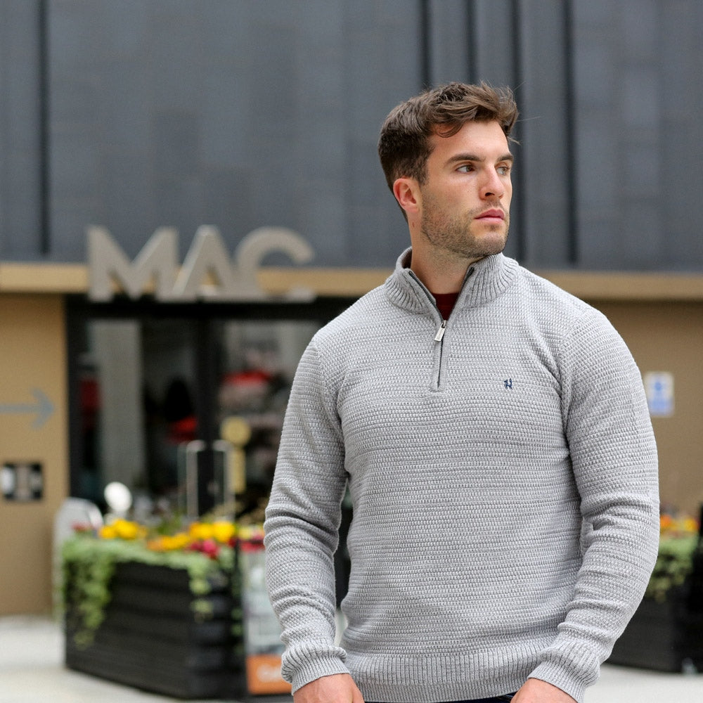 Nicky Half Zip Grey
