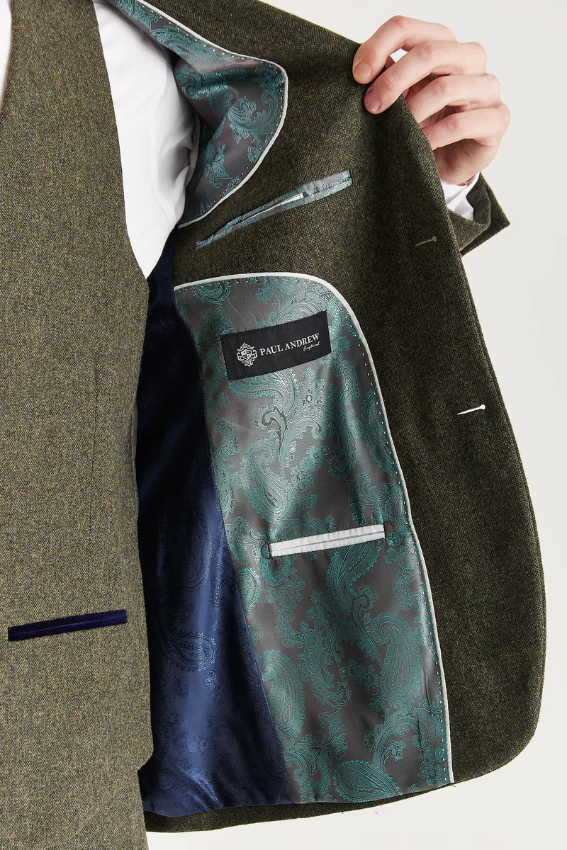 Oscar Green Tweed 3 Piece Suit