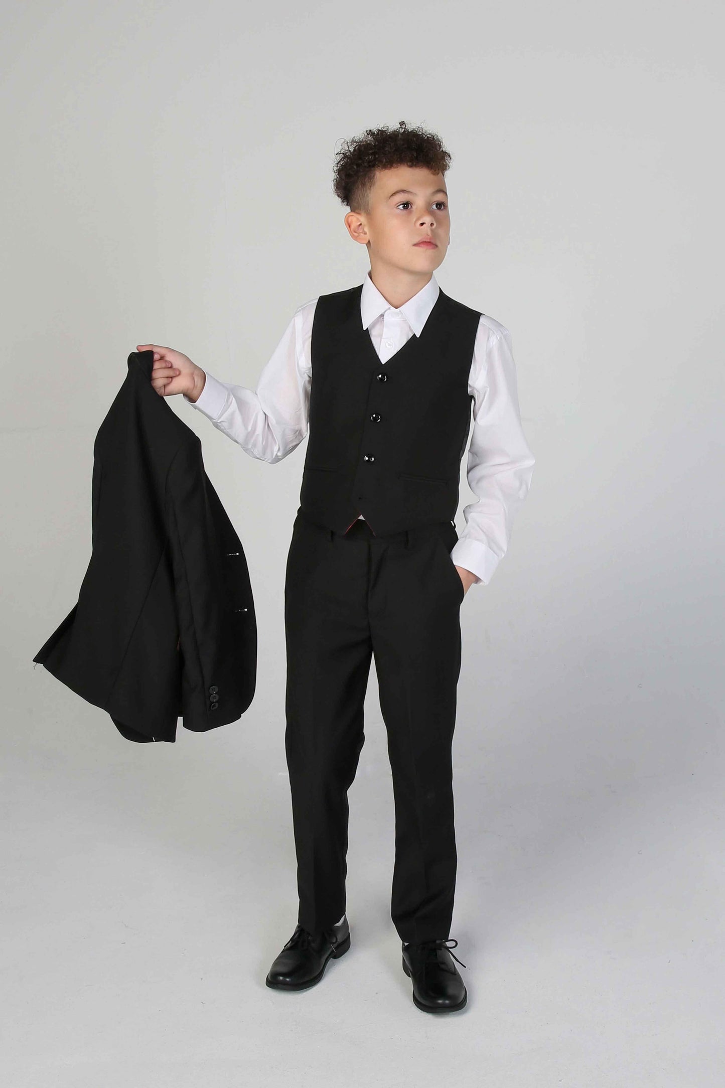 Parker Black Boys 3 Piece Suit