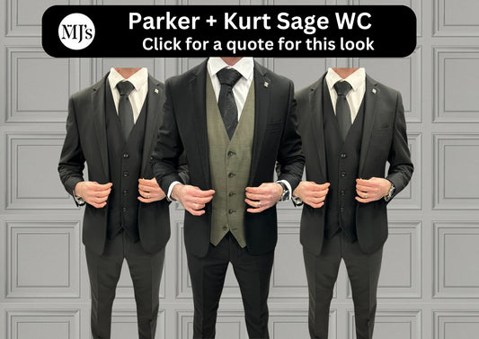 Parker Black with Kurt Sage Waistcoat + Parker Black Wedding Quotation