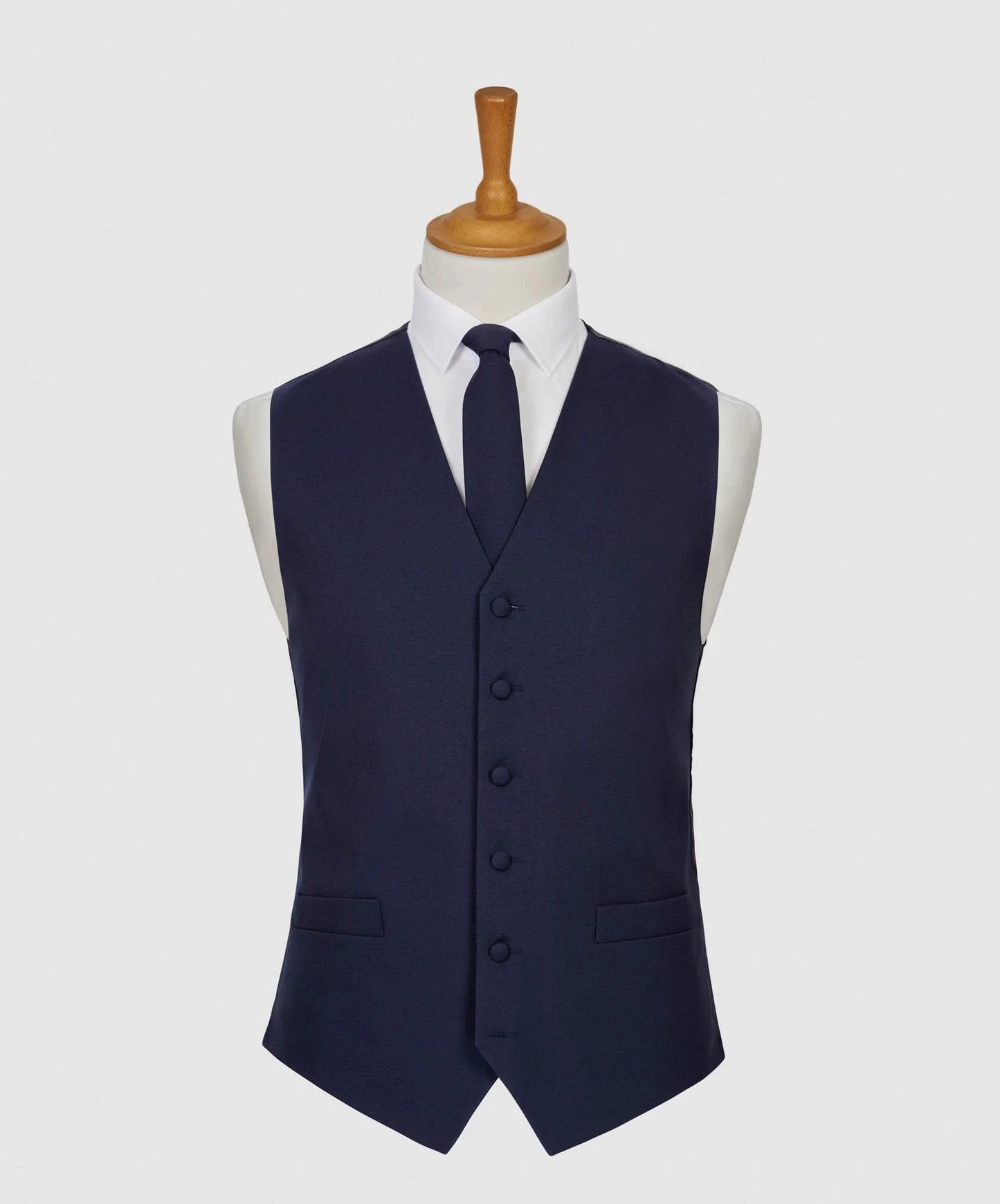 Plain panama waistcoat navy