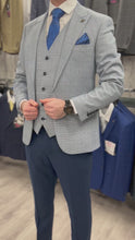 Load and play video in Gallery viewer, Mark Sky Blue Jacket &amp; Waistcoat - Navy Trousers
