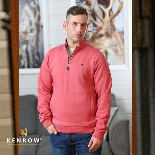 Reece Half Zip Coral