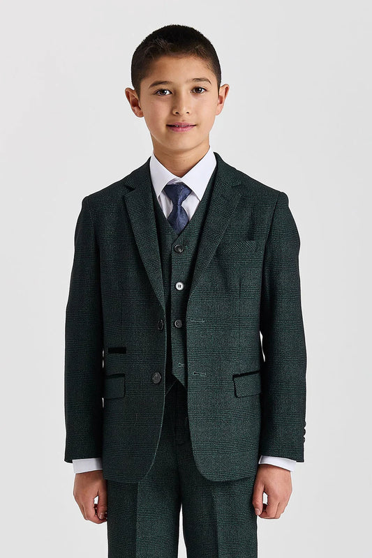 Boy's Regent Green 3 Piece Suit