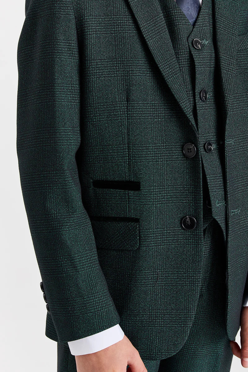 Boy's Regent Green 3 Piece Suit