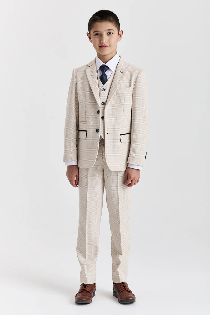Boy's Regent Cream 3 Piece Suit