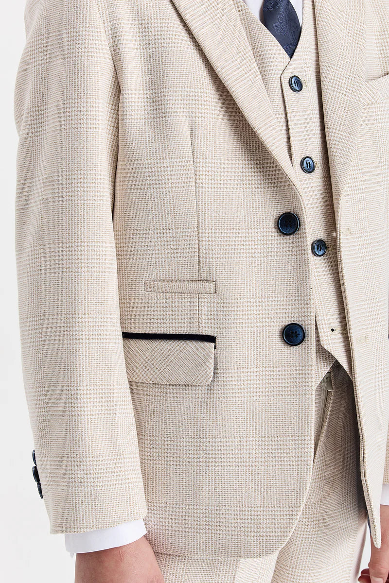 Boy's Regent Cream 3 Piece Suit