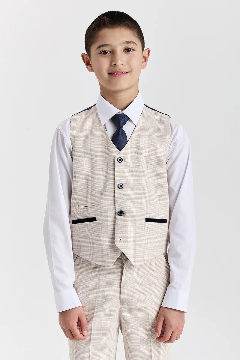Boy's Regent Cream 3 Piece Suit