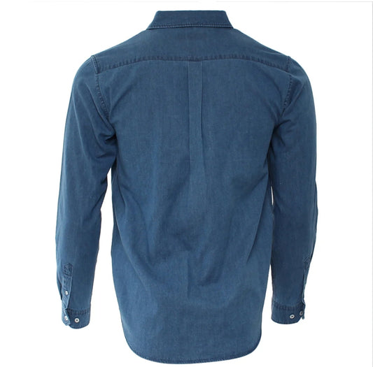 Keenan Denim Mid Blue Shirt