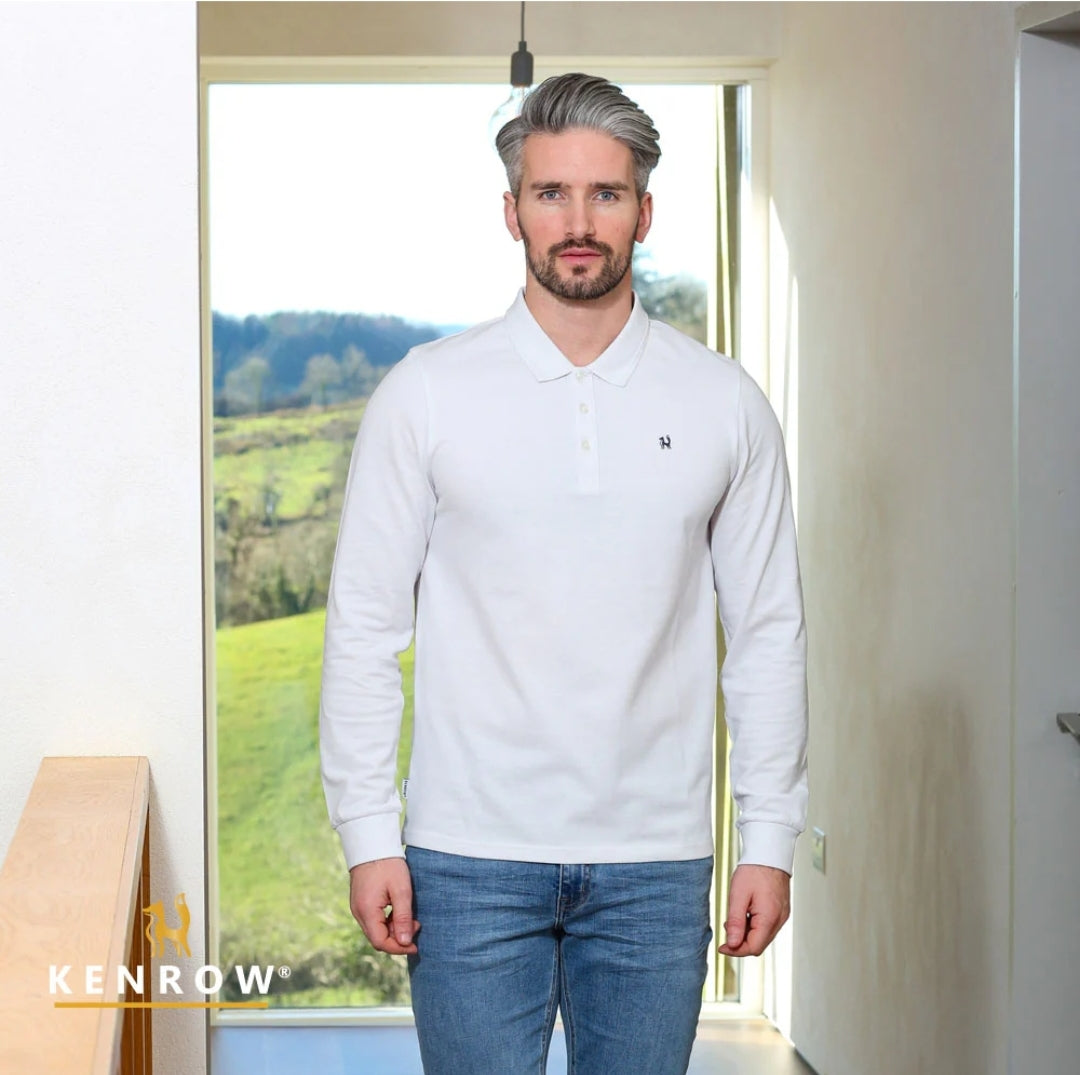 Brodie LS Polo White