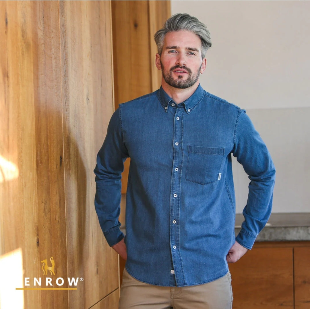 Keenan Denim Mid Blue Shirt