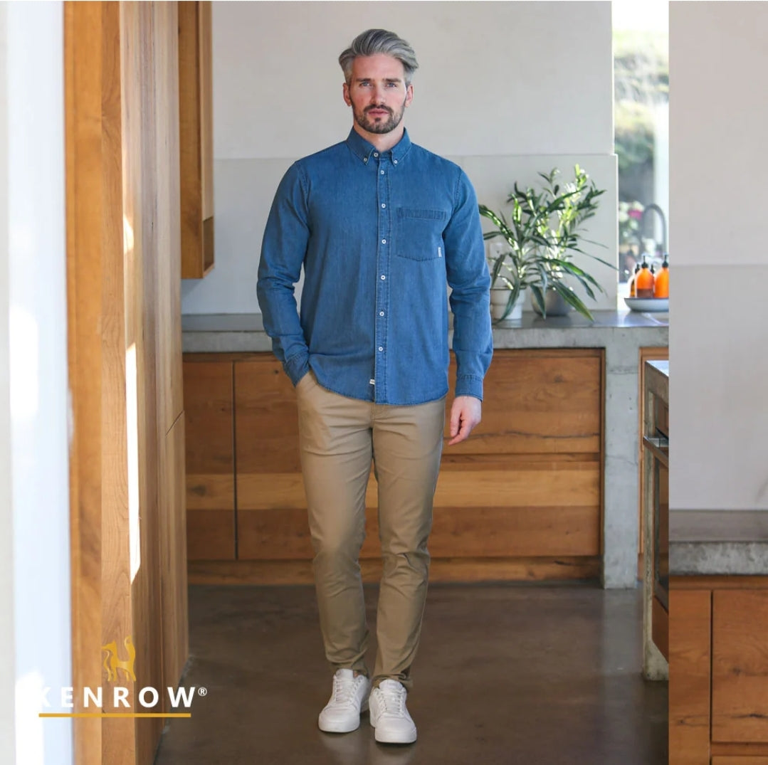 Keenan Denim Mid Blue Shirt
