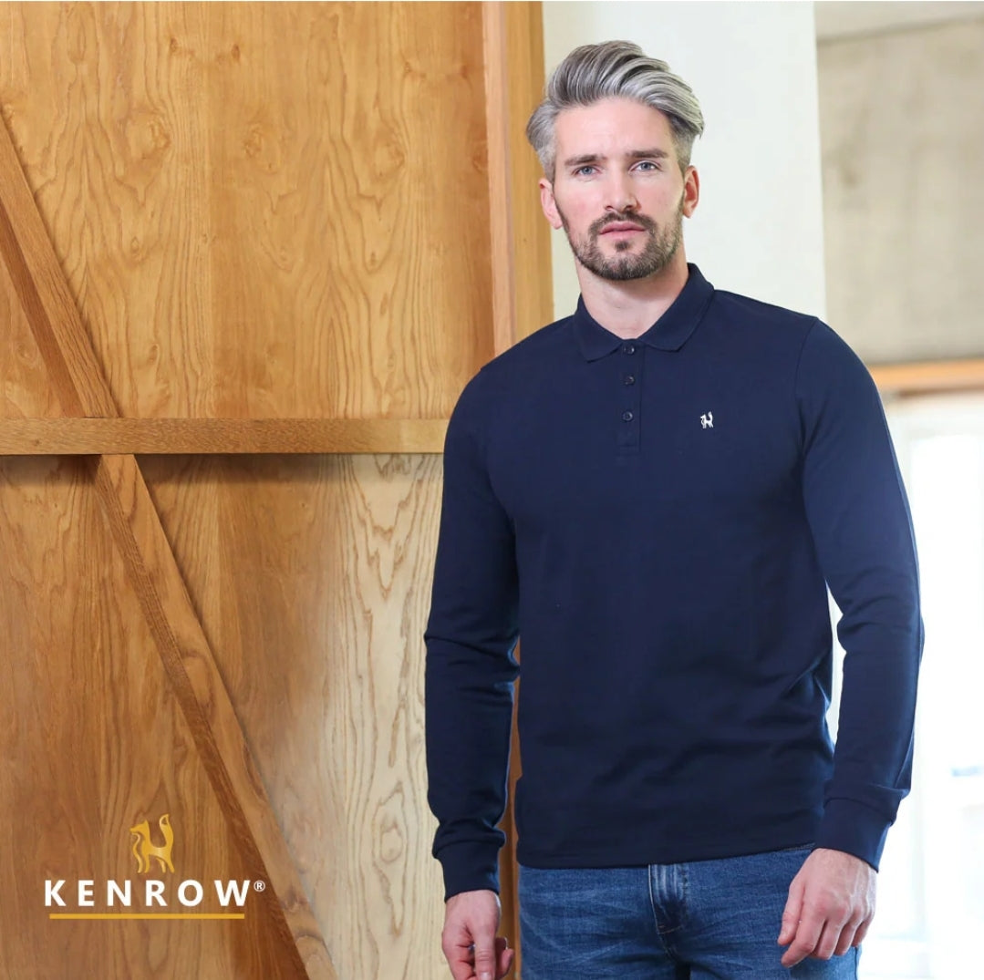 Brodie LS Polo Navy